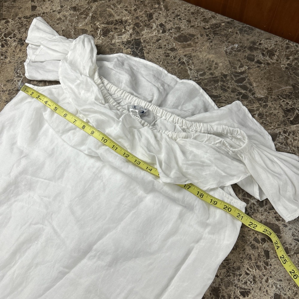 Tommy Bahama Women's Dress Summer Large White Cover Up Off Shoulder - Picture 3 of 5